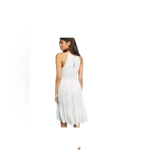 Anthropologie Maeve White Eyelet Crochet Sundress Sz 2 Full Skirt Coquette Girl thumbnail 4