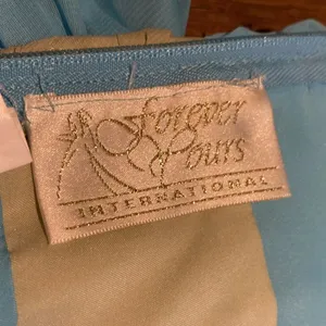 Forever Yours Woodland Fairy Tulle Babydoll Dress Pale Blue & Kiwi Ruched Sash 8 thumbnail 10