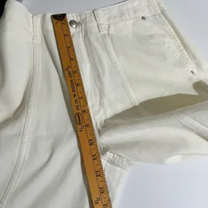 NWT Madewell Wide Sweep Trouser Denim Jeans Cream Size 27 Wide Leg Spring Summer thumbnail 9