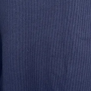 Quince Navy Blue 100% Cashmere Ribbed Crew Neck Sweater Womens Large NEW thumbnail 5