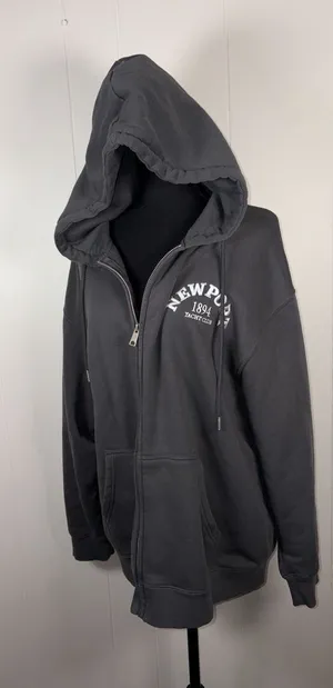 relaxed Lazy Sunday Newport Casual‎ Teen Y2K Green Zipup Jacket Xl thumbnail 1