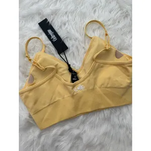 Civil Regime Pastel Yellow Kelly Seamless Bra Size Medium thumbnail 5