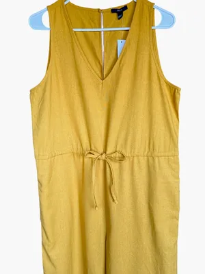 NWT‎ Anthropologie Drew Linen Blend Jumpsuit Sz M thumbnail 4