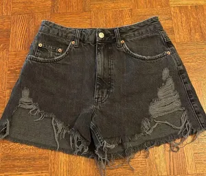TopShop A Line cut off shorts size 6 thumbnail 3