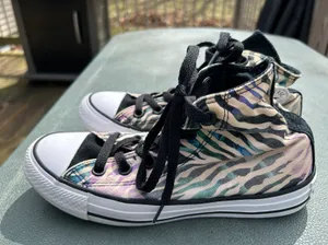 Colorful Zebra Print Chuck Taylor All Stars thumbnail 1
