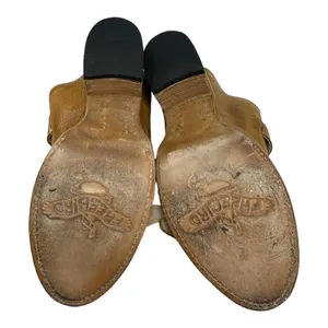 Freebird Caprice Leather Buckle Mule Sandals Brown Boho Womens Size 10 thumbnail 6