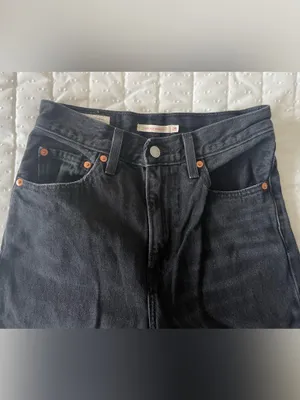 Levi’s Ribcage Wide Leg Black Jeans thumbnail 4