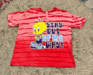 Vintage y2k looney tunes Tweety Bird Shirt size 18W thumbnail 1