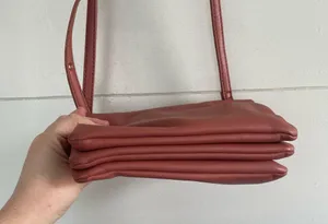 Matt & Nat Triple 3 Zip Vegan Leather Crossbody Bag thumbnail 4