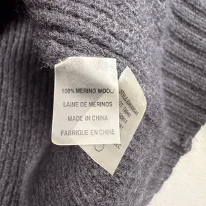 Tahari Long Cardigan Sweater Jacket 100% Merino Wool Size Small Gray Ruffle Snap thumbnail 8