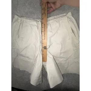 free people linen shorts beige tie waist pockets small Boyfriend‎ Fit thumbnail 7