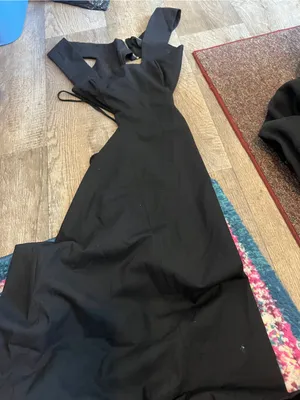Suno Black Cutout Midi Dress - Classic Women's Dress thumbnail 5