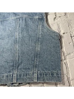GAP Factory Store Denim Vest Womens Size Small 90s Y2K Jean Sleeveless Vintage thumbnail 15