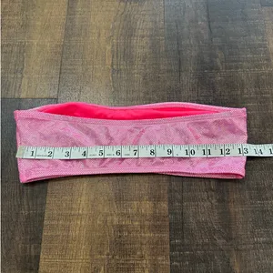 Dippin Daisy Metallic Pink Bandeau Bikini Swim Top Women’s Medium thumbnail 9