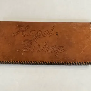 Vintage Hand Tooled Leather‎ Bill Holder Engraved Hazel Bishop thumbnail 3