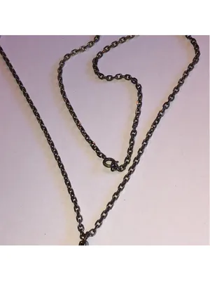 Vintage Faux Turquoise Color and Silver Tone Boho Pendant Necklace thumbnail 5