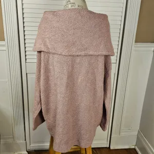 Free‎ People Beach Womens Pink Anya Tunic Sweater Large thumbnail 4