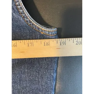 Westbound Womens Small Denim Vest Blue Button Front Stretch Pockets Classic thumbnail 4