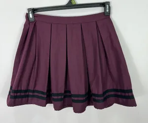 Hot Topic Purple Pleated Mini Skirt Small Alt‎ Prep Preppy Grunge Coquette Goth thumbnail 1