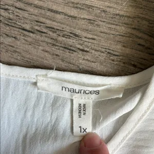 Maurices Classic White Blouse thumbnail 2