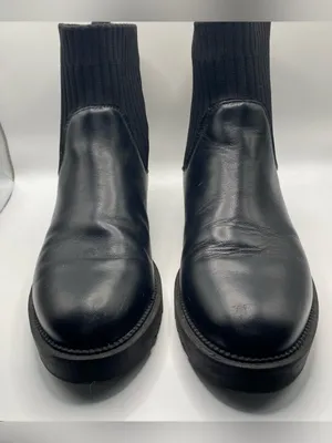 Blondo black leather waterproof Chelsea ankle boot bootie boots 8.5 thumbnail 3