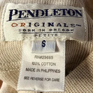 Pendleton Cotton Petite Oatmeal Sweater Size Small Women's‎ thumbnail 12