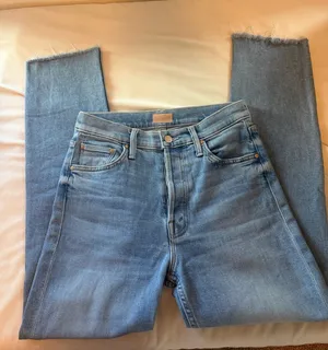 MOTHER Denim Fray Jeans thumbnail 1
