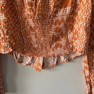 Free People Sweet on You Top Boho Twee CottageCore Country Sexy Size M thumbnail 9