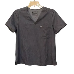 FIGS Catarina One Pocket Scrub Top Graphite‎ Medium Medical Healthcare Nurse thumbnail 1