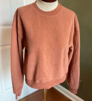 Fabletics crewneck sweatshirt Size S pumpkin spice color thumbnail 1