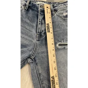 PacSun Womens 25 Blue Mom Jean‎ Thrashed High Waisted Straight Leg Denim Preppy thumbnail 10