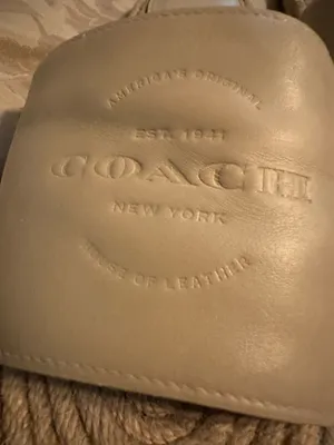 Coach Cailin Leather Espadrille Slides ☀️Size 8.5 | Cream / Beige | Excellent Condition thumbnail 4