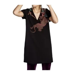 ✨Zara Rubberized Jaguar Casual Sz Medium Dress✨ thumbnail 6