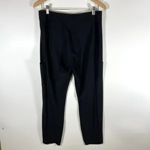 Athleta Stella‎ Shale Black Ankle Zip Stretch Trouser Pants Women's Size 12 thumbnail 7