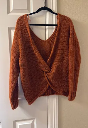 Day to Day Orange oversized sweater thumbnail 1