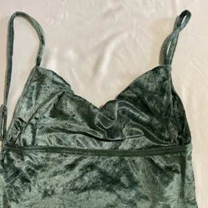 Free People Intimates Velvet Camisole Small Green Cowl Neck NWT thumbnail 9