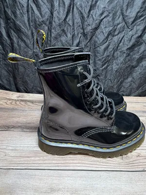 Dr. Martens AirWair Black Combat Boots US Size 4 thumbnail 3