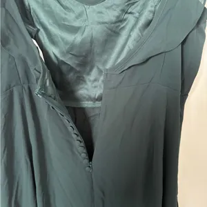 Lulus Dreamy Admiration Emerald Green Ruffled Maxi Dress Size small Bridesmaid thumbnail 11