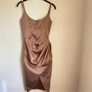 House Of CB Bianca‎ Dress in Mocha size XS NWOT thumbnail 4
