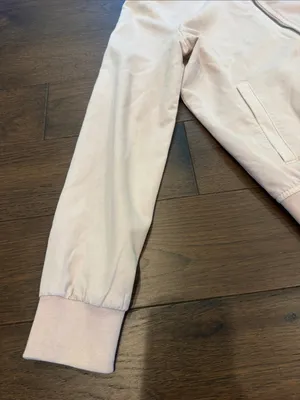 Hinge Light Pink Bomber Jacket Size Small - C69-054 thumbnail 4