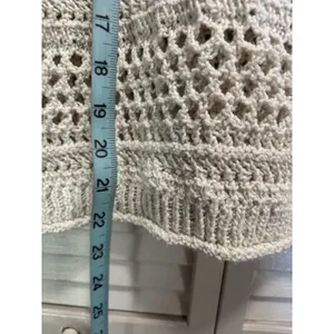 American Eagle Chunky Open Knit Sweater‎ Crew Neck Short Sleeve Size Small thumbnail 3