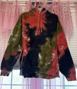 XL tie-dye Azulik LA Hoodie thumbnail 1