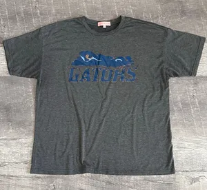 Poppy & Pine University of Florida Gators Relaxed Fit T Shirt Womens L Grey NCAA thumbnail 1