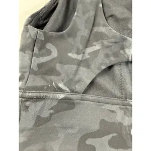 Lululemon Black Camo Stronger As One Long Line Bra Size 4 thumbnail 4