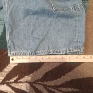 Old Navy Mid Rise Baggy Cargo Wide Leg Barrel Womens Size 12 thumbnail 7