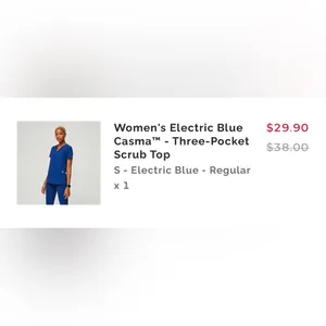 Figs 2 pocket scrub top thumbnail 4