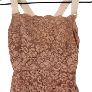 We Are‎ HAH Tight Squeeze Bodycon Mini Dress Copper Rose Lace Lined Size XS NEW thumbnail 5