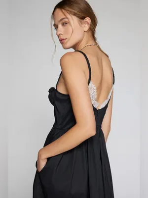 For Love & Lemons Doris Lace-Trim Midi Dress thumbnail 3