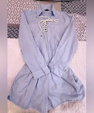 Victoria's Secret Light Blue Shirt Dress Romper, size 10 NWOT! thumbnail 8