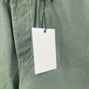 EVIDNT Pants Size 25 Cropped Chino Wide Leg High Waist NWT Green 100% Cotton thumbnail 6